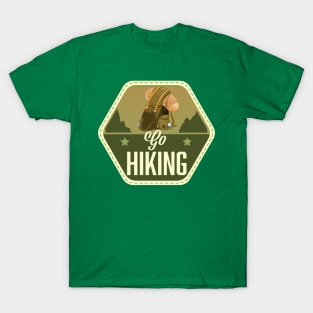 Go Hiking Patch T-Shirt